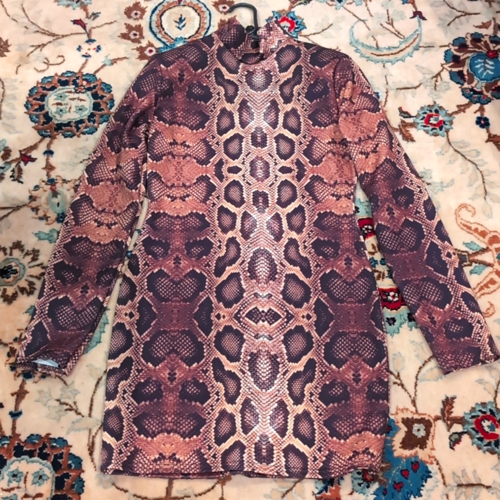 Pretty little.thing animal print dress